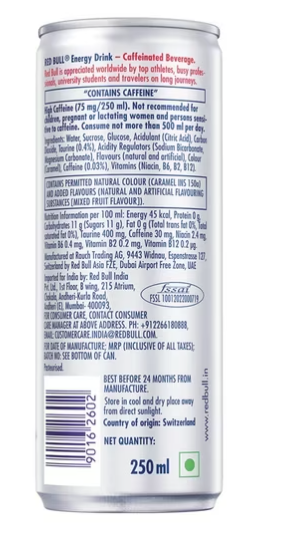 Red Bull Redbull Energy Drink 250 Ml Can 12 Pack