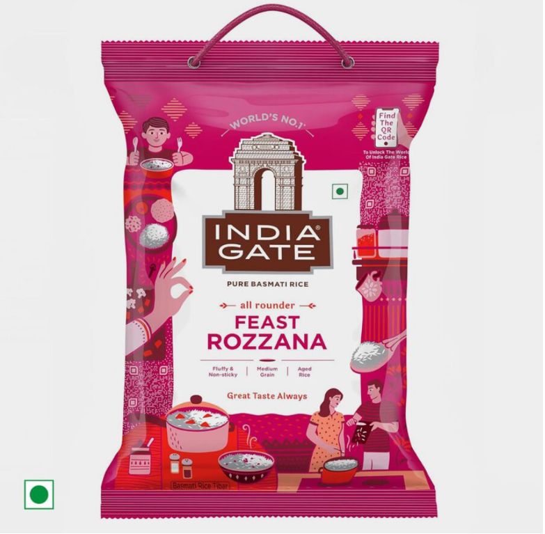 India Gate Rozana Basmati Rice / Chawal, 5kg