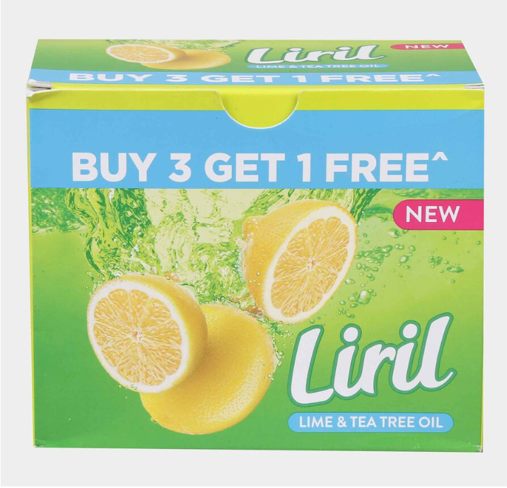 Liril Lime Body Soap  125 g X 3 + 75 g