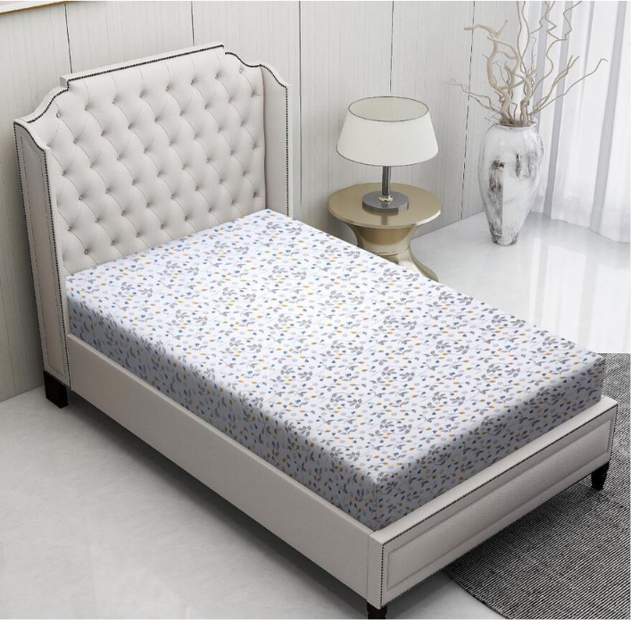 Home Beautiful White Microfiber Single Bedsheet With Pillow Cover