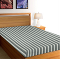 Home Beautiful Blue and White Striped Single Bed Cover