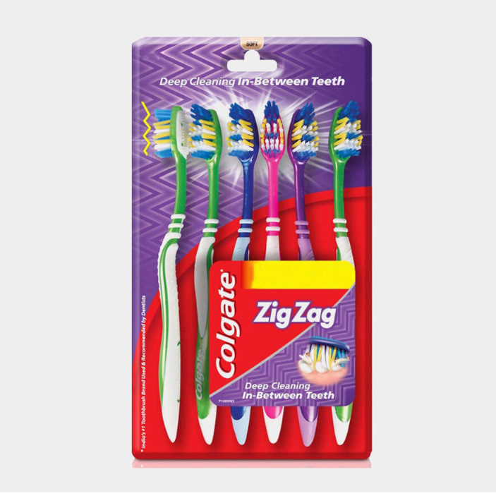 Colgate Zig Zag Soft Tooth Brush 6 Pcs.