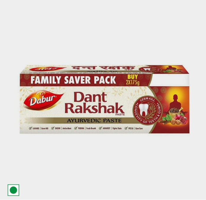 Dabur Dant Rakshak Paste Toothpaste 175 g x 2