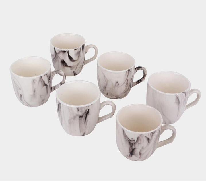 Home Finery 120ml Stoneware Cup, Set of 6