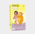 Yellow Hippo Brief Diapers - XL 34 PCS