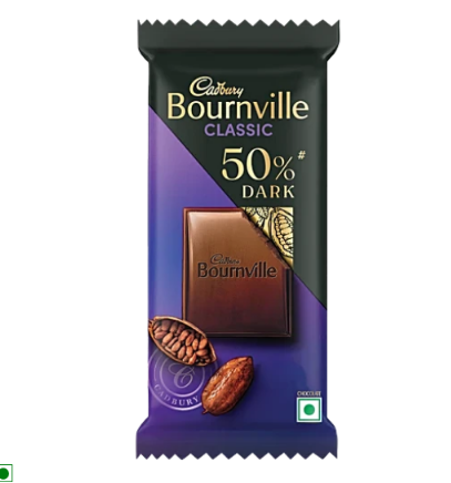 Cadbury Bournville Rich Cocoa 50% Dark Chocolate Bar, 30 g