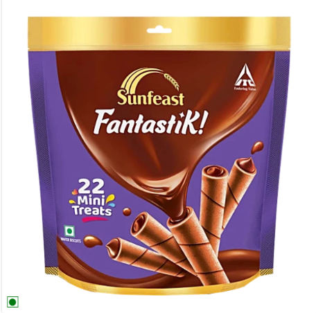 Sunfeast Fantastik Mini Treats Wafer Biscuits, 125.4 g