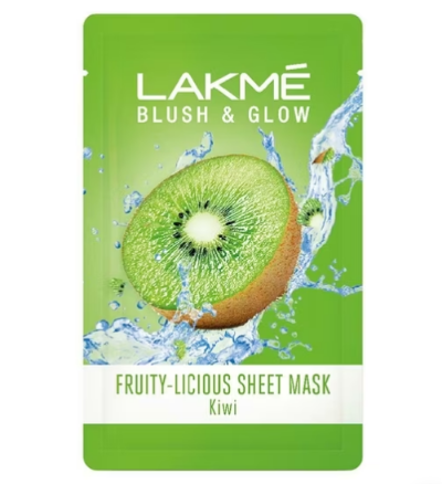 Lakme Blush & Glow Fruity-Licious Sheet Mask, Kiwi 20 ml