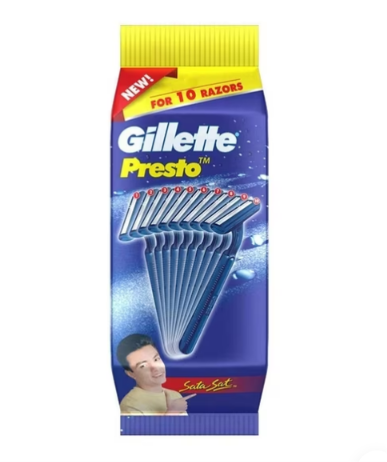 Gillette Presto Disposable Razor 10 pcs