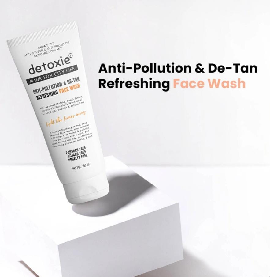 ✨ Detoxie Anti‑Pollution & De‑Tan Refreshing Face Wash (Pack of 2)