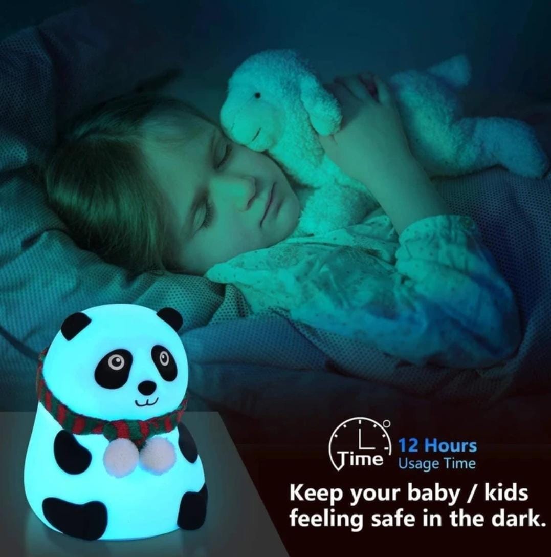 Panda Silicone Night Light, Color Changing Cute Lamp (Free Delivery 🚚)