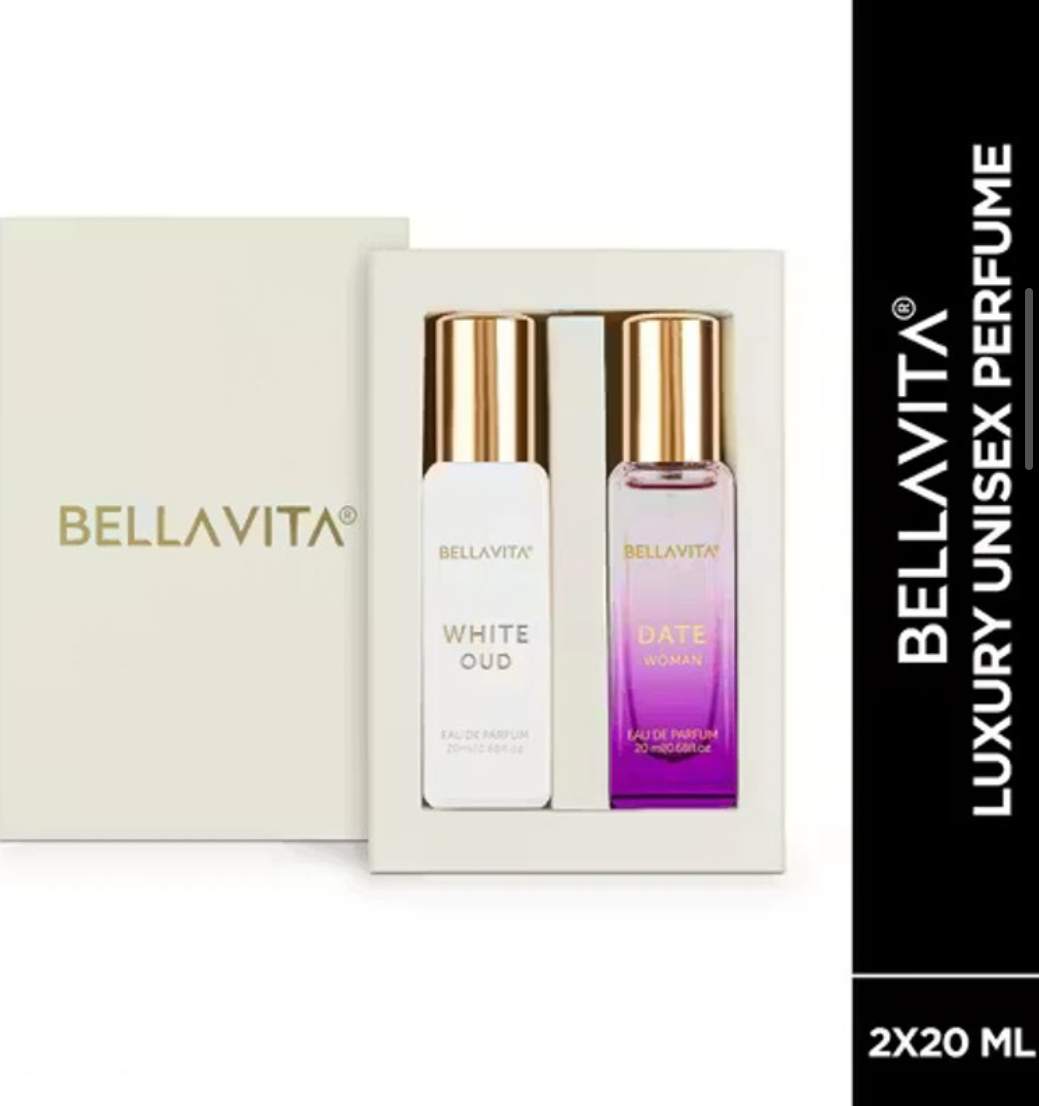 BELLAVITA Luxury DATE Woman +White OUD Unisex Perfume Combo for Men and Women 40 ML Eau de Parfum 40 ml (For Men & Women)