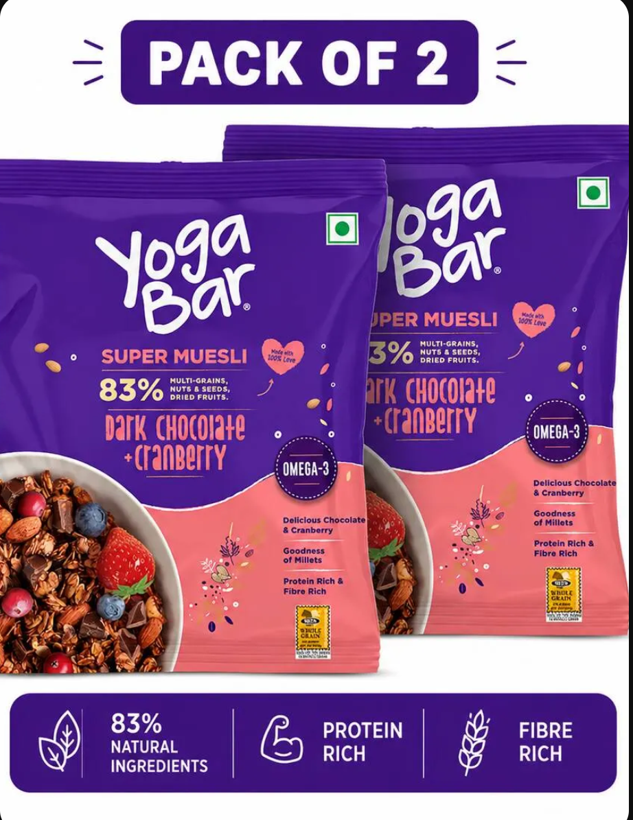 Dark Chocolate Muesli 40g X Pack Of 2 (DELIVERY IN 3-8 DAYS)