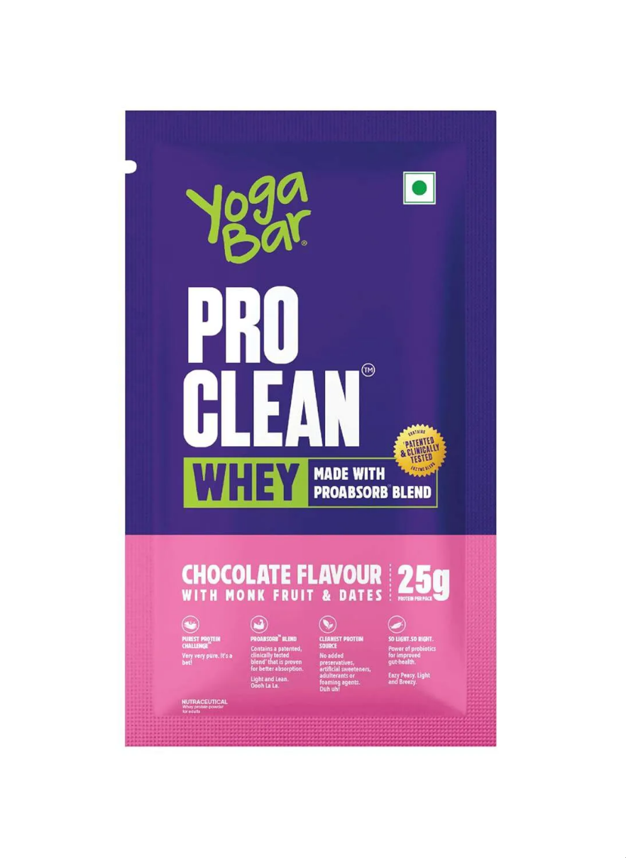 Whey Protein - Pro Clean Chocolate Flavour With Monk Fruit & Dates 35g Sachet (DELIVERY IN 3-8 DAYS)