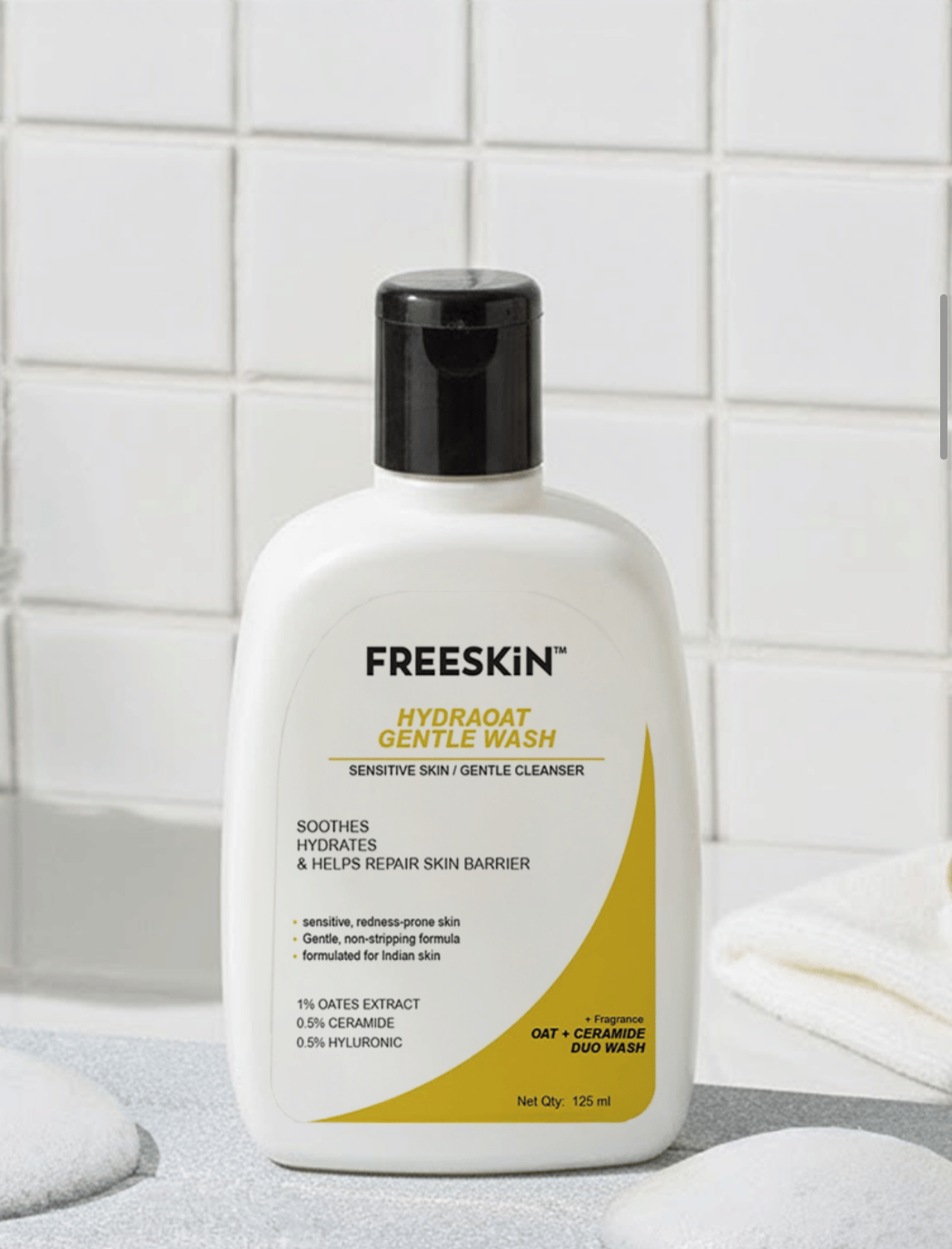 Free Skin Hydraoat Gentle Sensitive Skin Cleanser 125ml